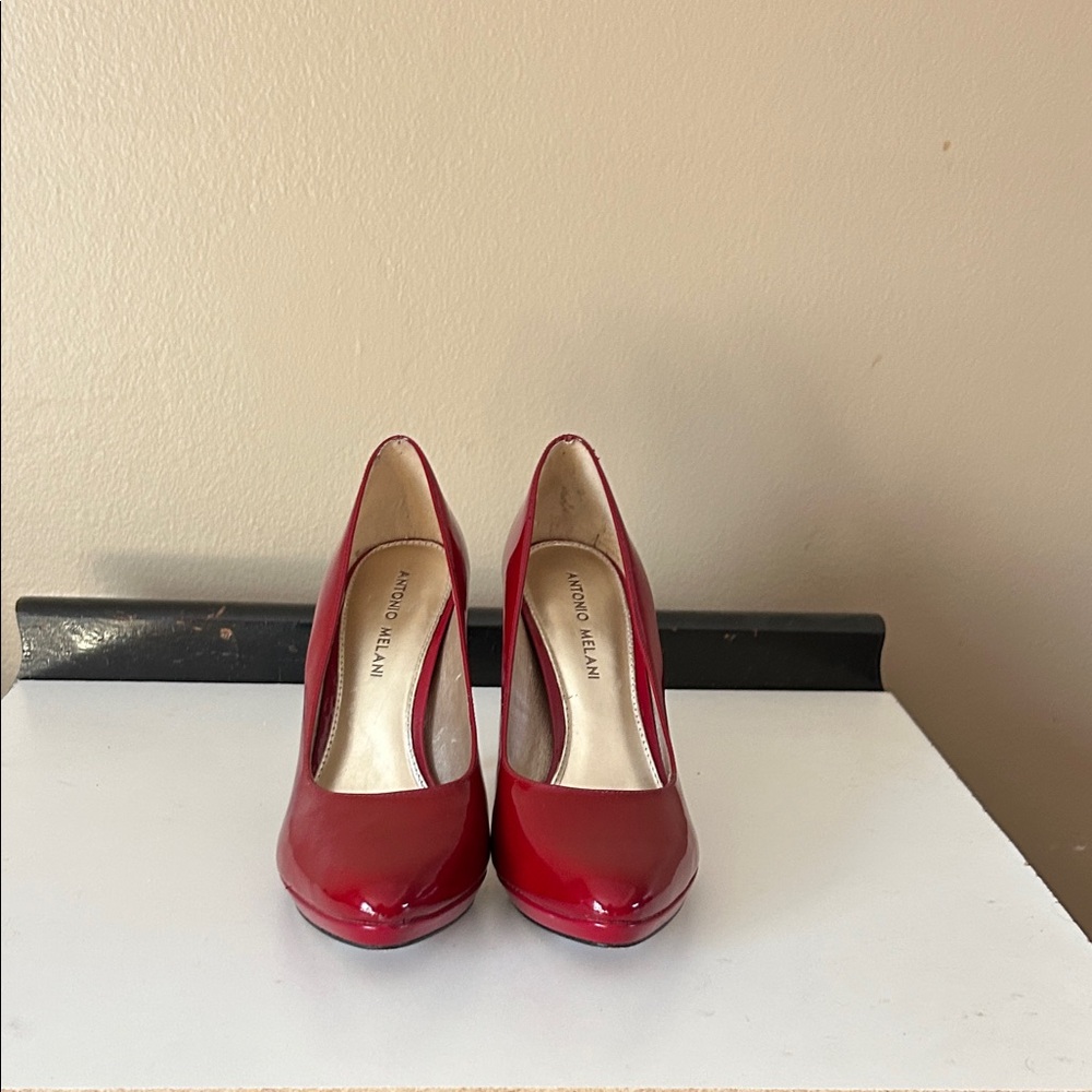ANTONIO MELANI Glossy Red Heels